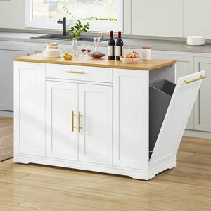 Vente flash : chariots de <span class=keywords><strong>cuisine</strong></span> avec îlot central, portes en bois stratifié, style shaker, avec roulettes - Product Image 1