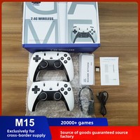 Console de jeu M15 transfrontalière, best-seller, manette sans fil, boîte de jeu HD PS Arcade pour système de jeu domestique 4K, mémoire 64 Go, 2
