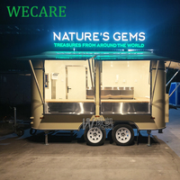 WECARE Imbisswagen Foodtruck Mobile Bar Coffee Van Burger Catering Trailer Entièrement Équipé BBQ Pizza Food Truck avec Cuisine Complète