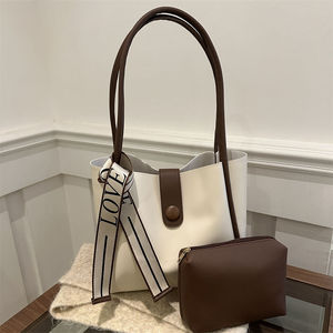Ensemble de 2 sacs à main tendance décontractés pour l'automne et l'hiver, grand sac à main rétro, sac à bandoulière pour femmes - Product Image 4