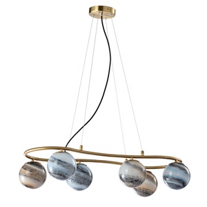 Lustre terre errante moderne minimaliste nordique chambre salle à manger planétaire chambre d'enfants lustre planétaire créatif - Product Image 4