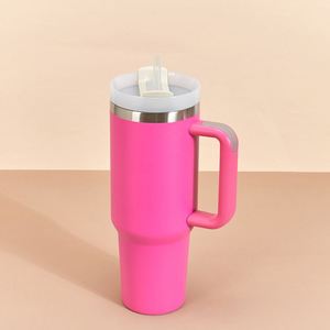 40oz H2.0 <b>Handle</b> <b>Travel</b> Car <b>Mug</b> Vacuum Tumbler Lid Straw Non-Slip ODM OEM Custom Color - Product Image 5