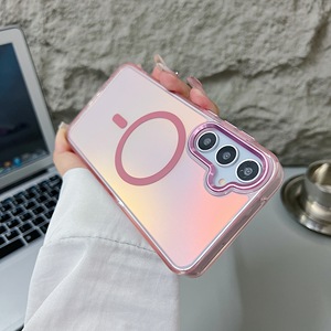 Étui magnétique translucide à dégradé de couleurs pour <span class=keywords><strong>Samsung</strong></span> Galaxy A05S A15 A25 A35 A55 A14 A24 A34 A54 <span class=keywords><strong>A13</strong></span> A53, compatible avec la charge sans fil - Product Image 2
