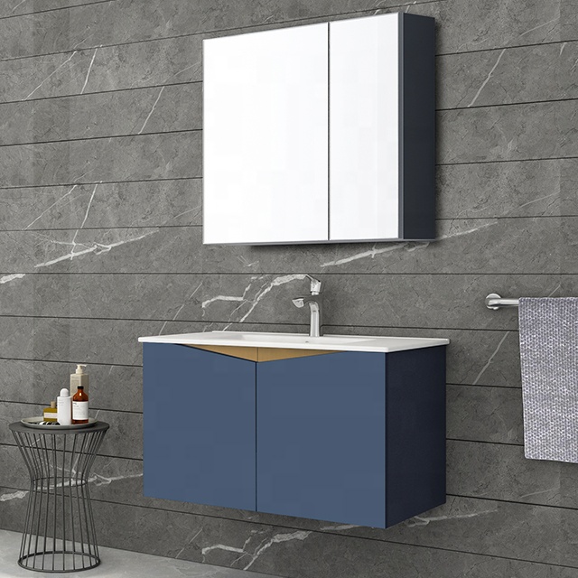 Foshan customized hot sale pvc modern bathroom cabinet