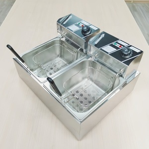 <span class=keywords><strong>Friteuse</strong></span> électrique <span class=keywords><strong>double</strong></span> <span class=keywords><strong>cuve</strong></span> 6L+6L pour frites et poulet, équipement de restaurant, <span class=keywords><strong>friteuse</strong></span> électronique - Product Image 3