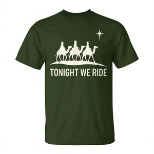 T-shirt de Noël « Tonight We Ride » avec motif des 3 mages, chemise de fête - Product Image 2