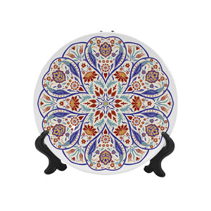 Assiette creuse de 8 pouces pour sublimation PYD Life, assiette en céramique blanche vierge entièrement imprimable, impression de logo personnalisé, vente en gros - Product Image 1