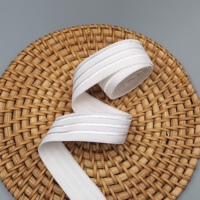 Bande élastique jacquard unie personnalisée 16/18/25mm, sangle élastique au crochet pour vêtements, sangle à œillets HH4K 18043S-16