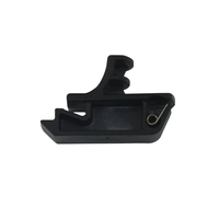 SK4-0030-PN01 Pegangan ABS Hitam untuk Pemasangan Snap-In Tunggal, Pintu Kabinet Mini, Jendela, atau Panel Pintu Lepas Pasang