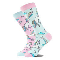 Chaussettes amusantes unisexes pour hommes, motifs animaux et fruits colorés, design personnalisé