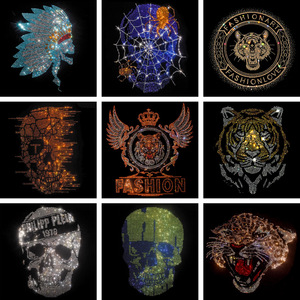 Factory Wholesale Price Cheer Bling Hotfix Custom Rhinestone Heat <strong>Transfer</strong> Design <strong>Iron</strong> <strong>on</strong> T-shirt And Coat - Product Image 3