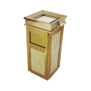 Poubelle commerciale carrée en acier inoxydable pour hôtel, zone publique, <span class=keywords><strong>restaurant</strong></span>, salle d'exposition, antirouille, grande capacité, durable - Product Image 2