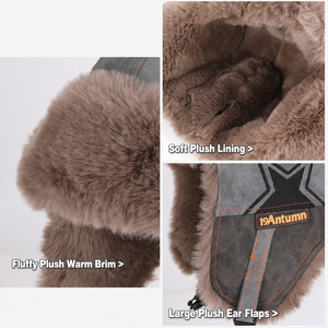 Chapeau Lei Feng classique unisexe en daim doublé polaire, épais et élégant, idéal pour l'équitation, le <span class=keywords><strong>ski</strong></span> et les activités de plein air, garde au chaud - Product Image 3