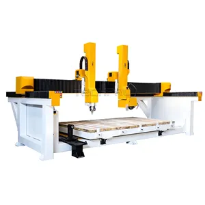 1325 Marble Granite Stone Engraving Cnc Router Four Axis Automatic Tool Changing Stone Cutting Machine Price