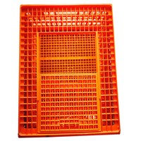 Caisse de transport et cage à volailles en PP Berys BYS-C003 neuves, 75x55x27cm, capacité 12-15 poulets, garantie 1 an