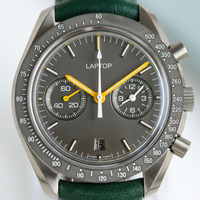 Montre mécanique automatique de luxe pour homme, boîtier en céramique, bracelet en cuir, chronographe, affichage du calendrier, style hip-hop
