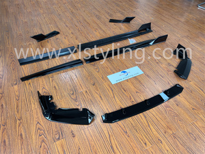 Voiture restyling pare-chocs avant lèvre séparateur jupe latérale arrière diffuseur noir chevalier warr-ior kit carrosserie Pour BMW <span class=keywords><strong>X5</strong></span> F95 X5M bodykit - Product Image 6