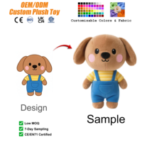 Peluche chien mignon personnalisée avec tenues pour enfants, cadeaux de Noël, décoration de chambre, peluches chien kawaii