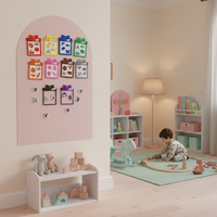 Juego Educativo de Clasificación de Colores Magnéticos para Niños Pequeños, Juguetes de Aprendizaje Montessori, Reconocimiento de Colores, Actividades Preescolares