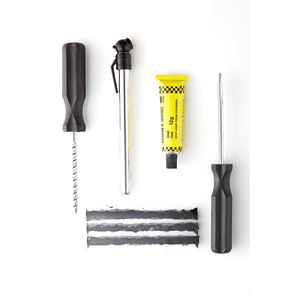 Bán buôn 5 cái thẳng xử lý sửa chữa lốp Kit bút chì đo áp suất + A3 mạ kẽm Sealant tay công cụ làm bằng thép và kim loại - Product Image 6