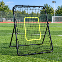 Filet de rebond réglable double face portable et durable pour l'entraînement de football en extérieur