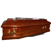 FSC ataúd de madera maciza de estilo europeo para la venta ataúdes funerarios ecológicos