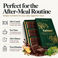 Complément Alimentaire au Chocolat Noir pour le Confort Digestif : Carrés de Chocolat au Gingembre, Fenouil et Menthe Poivrée