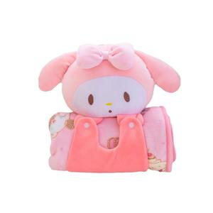 Manta Enrollable <span class=keywords><strong>de</strong></span> Peluche Botu Hot Kawaii Sanrioed, Manta <span class=keywords><strong>de</strong></span> <span class=keywords><strong>Anime</strong></span> Melody Cinnamon, Suave y Linda, Manta <span class=keywords><strong>de</strong></span> Viaje Portátil para Muñecas - Product Image 5