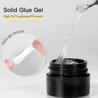 Gel UV/LED à pointe solide pour extension d'ongles, sans HEMA, marque privée, conception de logo gratuite