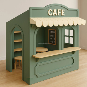 Équipement de terrain de jeu intérieur doux et tendance pour <span class=keywords><strong>la</strong></span> <span class=keywords><strong>maternelle</strong></span> : caserne de pompiers, bureau de <span class=keywords><strong>poste</strong></span>, salon de médecin, café de jeu pour enfants, jeu de rôle - Product Image 1