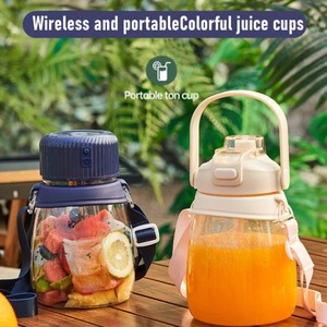 1100ml Portable <b>Large</b>-capacity Juice Bucket Wireless USB Charging Electric Juice <b>Cup</b> Multi-functional Fruit and Vegetable Juicer - Product Image 2