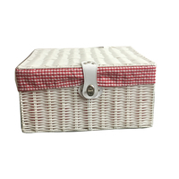 Panier à linge multifonctionnel en plastique PE tressé à la main, verrouillable, avec une capacité supérieure à 70L, pour un rangement moderne dans les placards