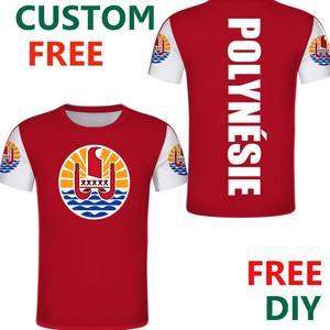 Polynésie française <span class=keywords><strong>drapeau</strong></span> personnalisé gratuit armoiries t-shirt tahitien hommes emblème T-Shirts livraison directe hommes été décontracté hauts - Product Image 5