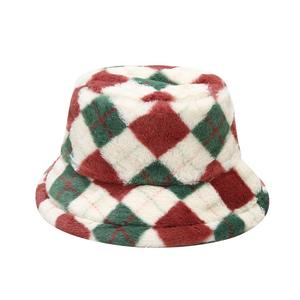 Nouveau Chapeau Bob Épais et Chaud à Carreaux Color Block Automne/Hiver 2025 – Accessoire Sportif Décontracté pour Usage Quotidien en Extérieur, Coupe-Vent et Protection Solaire - Product Image 6