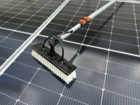 Brosse de nettoyage télescopique SUNNOVA 30 cm avec pompe à eau, nettoyeur manuel pour panneaux solaires et fenêtres
