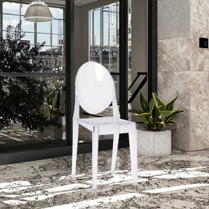 Silla de Comedor Fantasma de Acrílico Transparente, de Lujo, Contemporánea, para Bodas, Eventos, Hoteles y Banquetes, Venta al Por Mayor - Product Image 3