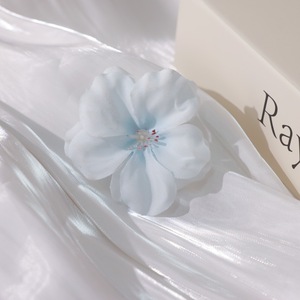 Fleurs de magnolia en soie rouge vif, accessoires pour cheveux faits à la main, style chinois, accessoires de photographie de mariage, décorations - Product Image 4