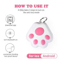 Traceur intelligent en forme de patte mignonne compatible avec Apple Find My, recherche bidirectionnelle, balise sans fil, localisateur étanche pour chien, chat, clés