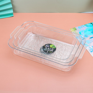 Contenedor rectangular de almacenamiento de alimentos para mascotas con tapa, para refrigerios de fiesta y frutas secas - Product Image 4