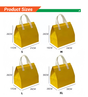 Sac isotherme en gros laminé et isolé pour aliments, sac de livraison en aluminium pour thé au lait et café, sac isotherme non tissé pour crème glacée et poulet frit
