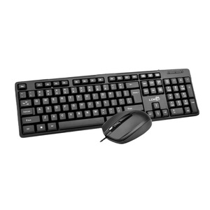 Lokai Wired Keyboard Mouse Combo 104 <b>Keys</b> English Full Size <b>USB</b> Desktop Set - Product Image 2