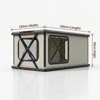 Lit de toit automatique en aluminium rigide de haute qualité pour 2-3 personnes, accessoires de voiture pour l'extérieur