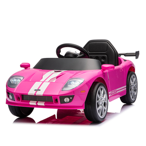 รถยนต์ไฟฟ้าสำหรับเด็ก Ford GT Sports 12V ของแท้พร้อมรีโมทคอนโทรล สีชมพู สำหรับเด็กอายุ 3-8 ปี ขายส่ง - Product Image 1