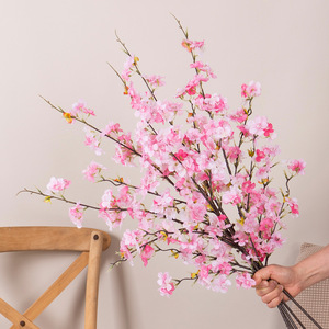 Flores de Cerezo Artificiales Rosadas y Blancas al por Mayor, Decoración para Bodas, Árbol de Cerezo Colgante de 100 cm, Ramas de Flores de Cerezo para Centros de Mesa - Product Image 4