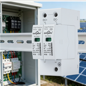 Parafoudre 800V DC 2P pour systèmes photovoltaïques |   Parafoudre T1+T2 40KA en PBT pour système solaire, protection contre les <span class=keywords><strong>orages</strong></span> tropicaux et l'humidité - Product Image 3
