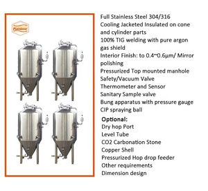 Hervidor De Cerveza De Acero Inoxidable 1000l, Tanque De Hervido De Mosto De Cerveza De 1000 Litros, Tanque De Hervido De Mosto De Cerveza - Product Image 3
