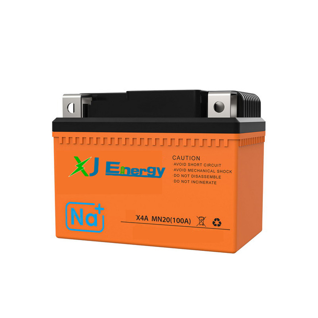Low Temperature Sodium Ion Car Motor Bike Starter Battery Pack XJ-SD 12V 3AH-500AH 2520Wh High Discharge Temperature Control
