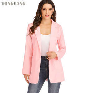 TONGYANG Mode Slim Blazers Femmes Automne Veste Femme Travail Bureau Dame Costume <span class=keywords><strong>Blazer</strong></span> Manteau Affaires <span class=keywords><strong>Plus</strong></span> La Taille Manteaux pour Dames - Product Image 3