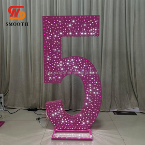 Letras Luminosas LED con Patrón de Cielo Estrellado, Nuevas de Fábrica, Metálicas Perforadas, para Bodas y Fiestas de Cumpleaños - Product Image 2