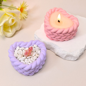 Khuôn silicon làm nến thơm hình xoắn ốc bằng xi măng thạch cao, thích hợp làm chậu hoa tròn, hộp đựng đồ trang trí nhà cửa - Product Image 2